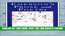 [EBOOK] DOWNLOAD Emerson s Prose and Poetry (Norton Critical Editions) GET NOW