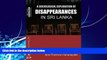 Books to Read  A SOCIOLOGICAL EXPLORATION OF DISAPPEARANCES  IN SRI LANKA  Best Seller Books Most