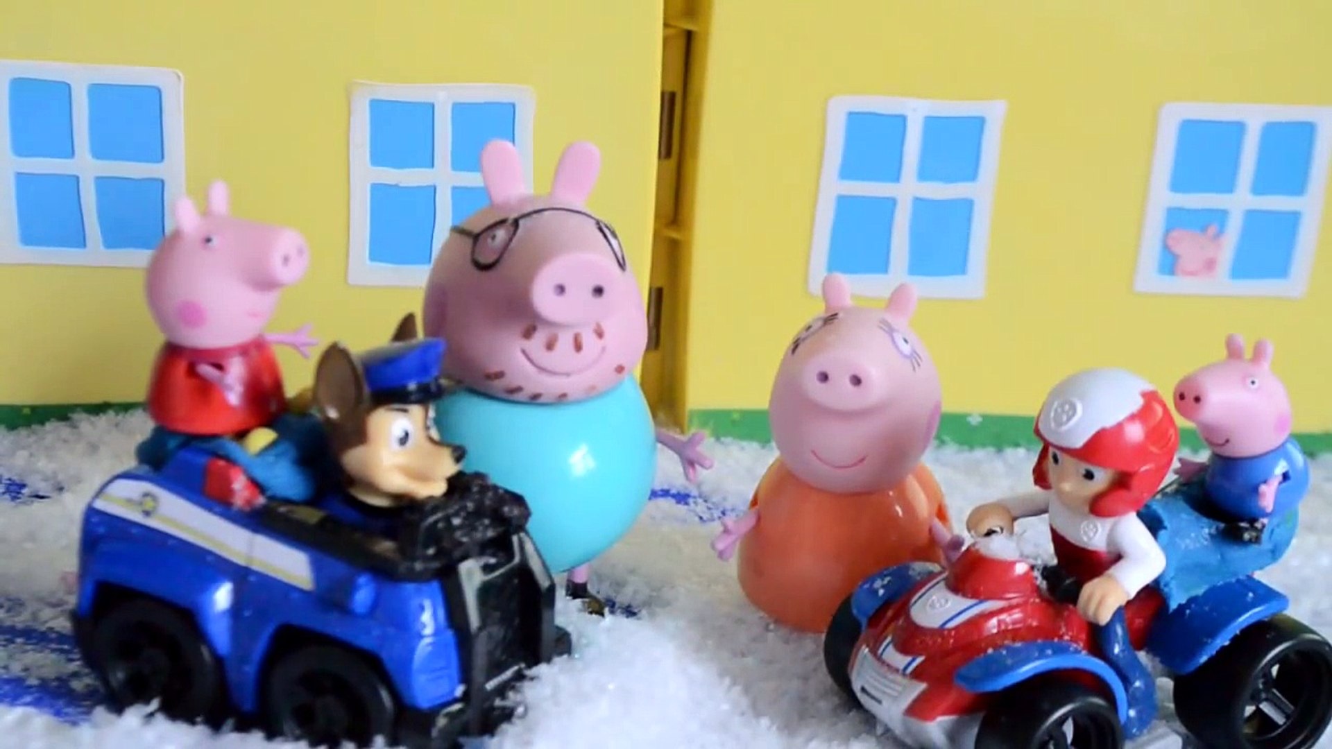 ⁣Paw Patrol Episode Ryder Chase Peppa Pigs House Daddy Pig Mammy Pig George pig Animation