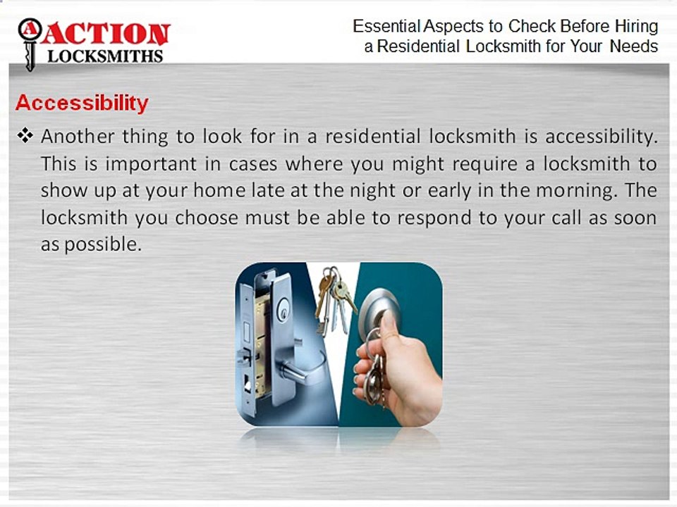 Essential Aspects to Check Before Hiring a Residential Locksmith for Your Needs