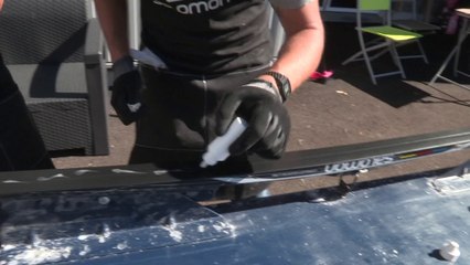 Comment Farter des Skis de Fond - Séquence 3 : application d'un accélérateur