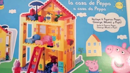 Peppa Pig Casa de Bloques de Construcciones | Mega House Construction Set