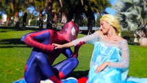 Spiderman vs Venom vs Frozen Elsa Spiderman Dream in Real Life Superheroes Movie