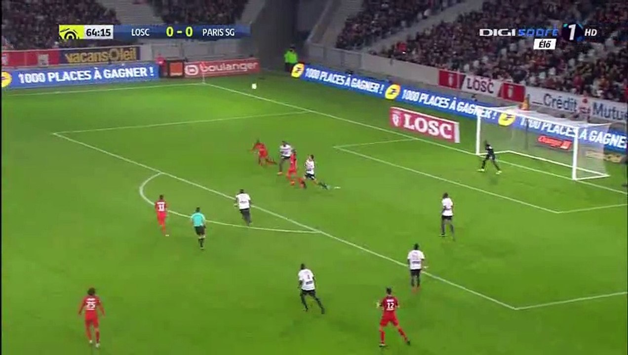 Lille VS PSG : 0-1 Edinson Cavani goal