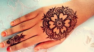 Simple Arabic Henna designs Simple and easy step by step for hands episode #119 by Art Institute.