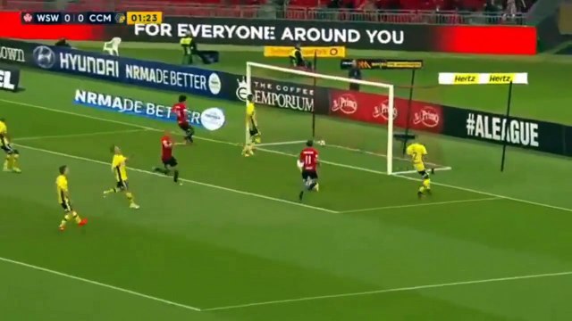 Brendon Santalab Goal - Western Sydney Wanderers vs CC Mariners 1-0 Australian A-League 29-10-2016 (HD)