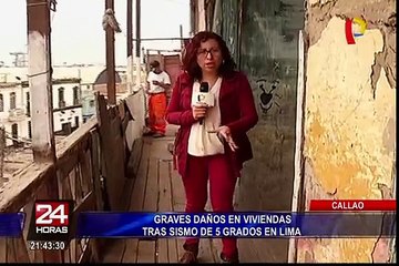Callao: viviendas a punto de colapsar tras sismo de 5 grados