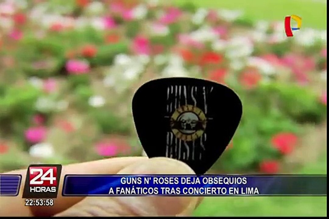 Guns N' Roses dejó obsequio a fanáticos tras concierto en Lima