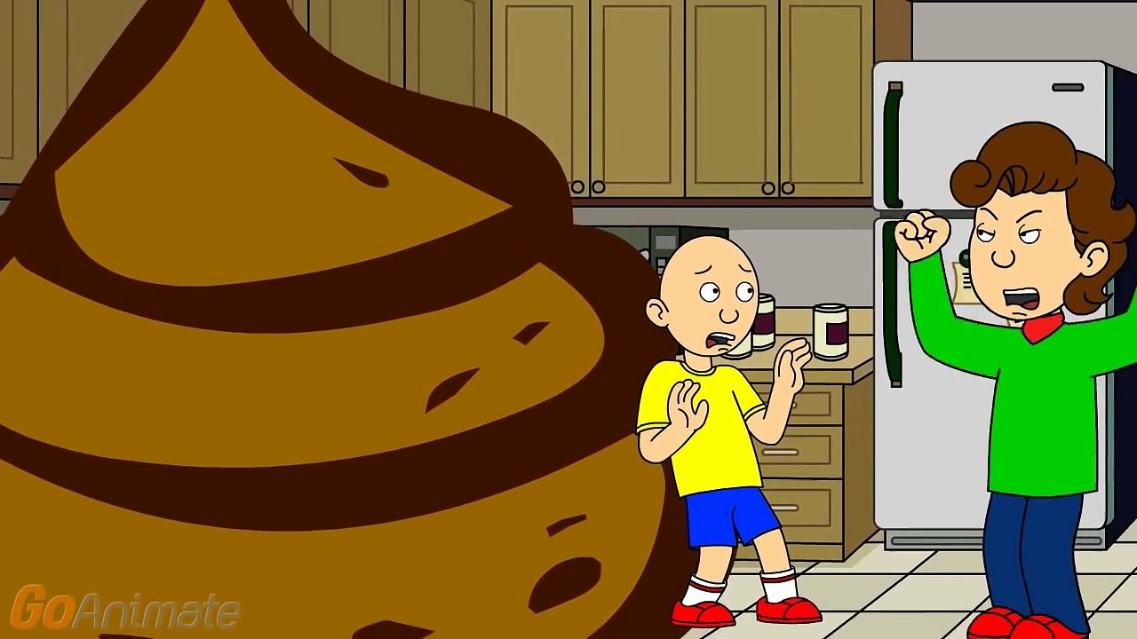 Caillou poops in the kitchen/goes into the pile