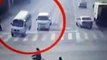 China levitating vehicles crash 2 vans and a car thrown into air