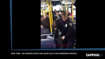 New-York : Un musicien sauve une jeune fille d'une agression sexuelle dans un bus (Video)
