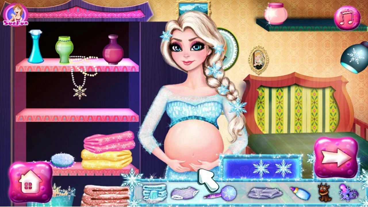 Permainan Frozen Elsa Baby Birth - Play Games Frozen Elsa Baby Birth