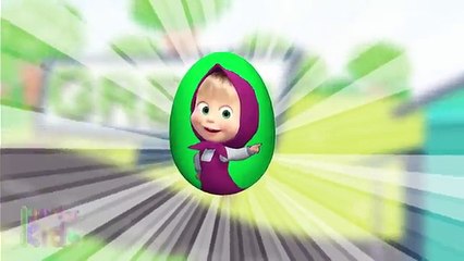 New #Surprise #Eggs for #Kids - Learning Colours with #Masha and #Dora and Play Toys #8