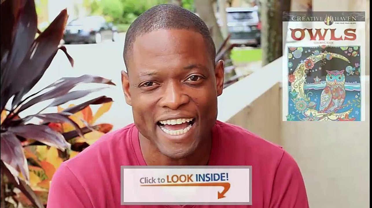 Look Inside Creative Haven Owls Coloring Book review