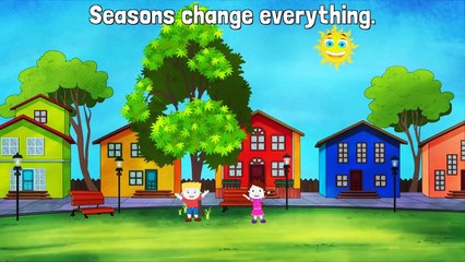 Under The Big Tall Chestnut Free Song - Four Seasons Song For Kids- ELF Kids Videos