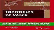 Ebook Identities at Work (Technical and Vocational Education and Training: Issues, Concerns and