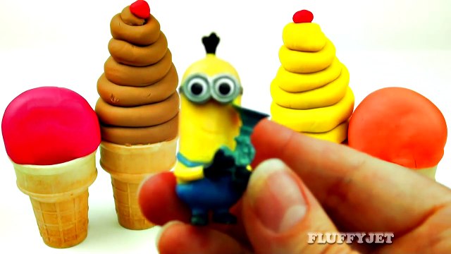 Play-Doh Ice Cream Cone Surprise Eggs Mickey Mouse Peppa Pig Sesame Street Disney Princess FluffyJet