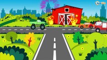Camión de bomberos y Сoches de carreras | Dibujos animados de Coches | Videos para niños
