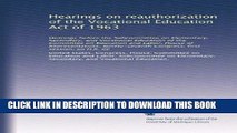 Ebook Hearings on reauthorization of the Vocational Education Act of 1963: Hearings before the