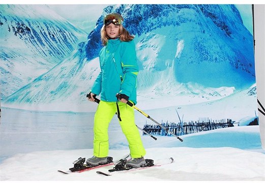 Детский Горнолыжный костюм для девочек и мальчиков из Китая! Температурный режим до - 30 градусов! Товарыс AliExpress.