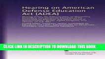 Ebook Hearing on American Defense Education Act [ADEA]: Hearing before the Subcommittee on