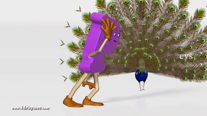 A for Apple Nursery rhymes 2 - 3D Animation Alphabet ABC Songs for children (ABC Song)