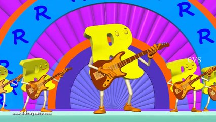 Letter R Song - 3D Animation Learning English Alphabet ABC Songs For children