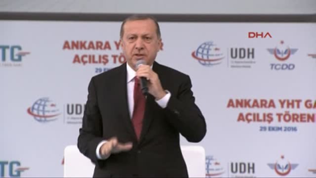 Ankara Cumhurbaşkanı Erdoğan, Hızlı Tren Garı Açılış Töreninde Konuştu