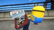 Spiderman Marvel comics Skateboad, Minions | Dessin animé Francais pour les enfants
