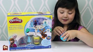 PlayDoh Disney Frozen Snow Globe Set- FUNNY FROZEN FAIL! HOW DO YOU MAKE OLAF & SVEN?!♥