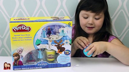 PlayDoh Disney Frozen Snow Globe Set- FUNNY FROZEN FAIL! HOW DO YOU MAKE OLAF & SVEN?!♥