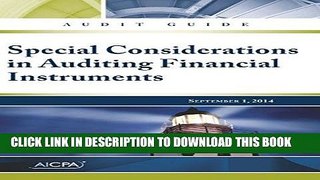 [READ] EBOOK Special Considertations in Auditing Financial Instruments ONLINE COLLECTION