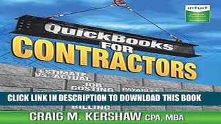 [FREE] EBOOK QuickBooks for Contractors (QuickBooks How to Guides for Professionals) ONLINE