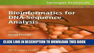 [BOOK] PDF Bioinformatics for DNA Sequence Analysis (Methods in Molecular Biology) Collection BEST