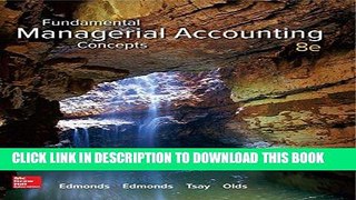 [READ] EBOOK Fundamental Managerial Accounting Concepts BEST COLLECTION