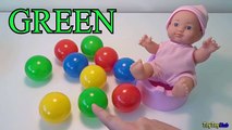 Learn Counting Baby Doll & Colors to Learn - Numbers Counting w/ Color Balls - Kids Learning Videos