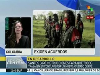 Colombianos abogan porque se inicie cuanto antes diálogo con ELN