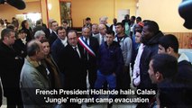Hollande hails Calais 'Jungle' camp evacuation