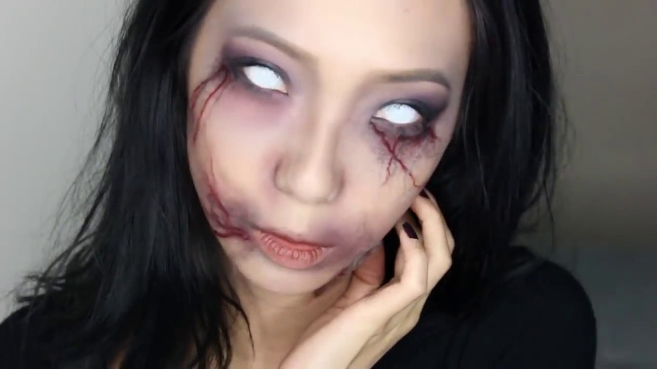 Creepy Zombie Girl Halloween Makeup Tutorial
