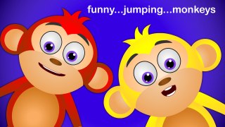 Five Little Monkeys Jumping On The Bed | Children Nursery Rhyme | Songs