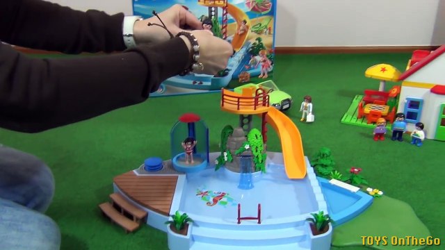 Playmobil Piscina con Tobogán 4858 - Juguetes de Playmobil