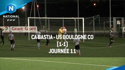 J11 : CA Bastia - US Boulogne CO (1-1), le résumé