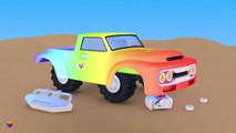 Мультики про машинки. Конструктор: cобираем внедорожник монстр-трак (Monster Truck)