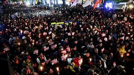 Protesto contra presidente sul-coreana