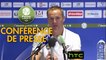 Conférence de presse FC Sochaux-Montbéliard - RC Strasbourg Alsace (1-2) : Albert CARTIER (FCSM) - Thierry LAUREY (RCSA)