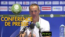 Conférence de presse FC Sochaux-Montbéliard - RC Strasbourg Alsace (1-2) : Albert CARTIER (FCSM) - Thierry LAUREY (RCSA)