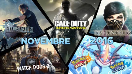 I giochi del mese di Novembre 2016