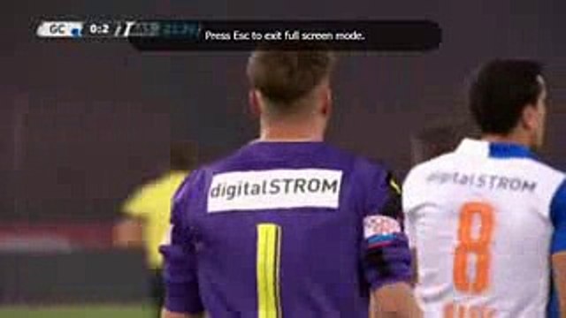 Matias Delgado second Goal - Grasshoppers vs FC Basel 0-2 - Swiss Super League 29-10-2016 (HD)