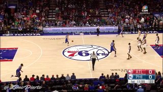 Joel Embiid Opens the Game With a Casual Three _ Hawks vs Sixers _ Oct 29, 2016 _ 2016-17 NBA Season