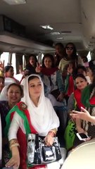 PTI ladies in bus